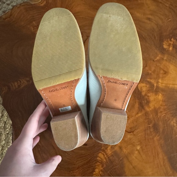 Rachel Comey Mars Mule in White Perforated Leather, Size 8 - Picture 6 of 12